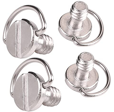 1/4-Zoll Kamera Befestigungsschraube Stativ Schraube Gewindeschraube Kamera Schraube mit Edelstahl Material für Stativ/Kugelkopf/Einbeinstativ/Schnellwechselplatte/Kameras Schraube Kamera Käfig 4*PCS