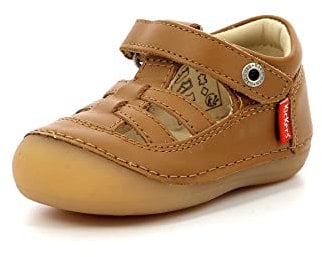 Kickers SUSHY, Plat Oxford Mixte bébé, Camel Clair, 25 EU
