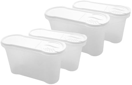 Rival Schüttdosen-Set 1,3 Liter weiß Aufbewahrungsdosen Vorratsdose Streudosen