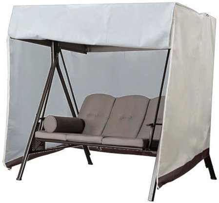 Uposao Housse De Balancelle De Jardin 2 Places, 210D Oxford Imperméable Bâche De Balancelle Anti-UV Couverture De Protection Balançoire Extérieu Protecteur