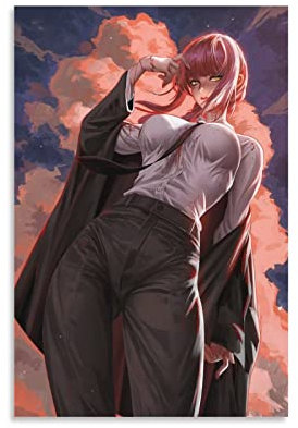 Poster, Motiv: Sexy Anime, Mädchen, dekoratives Gemälde, Leinwand, Wandkunst, Wohnzimmer, Schlafzimmer, Gemälde, 20 x 30 cm