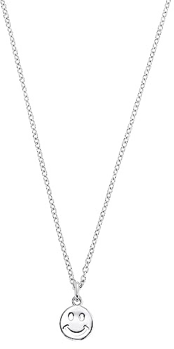 s.Oliver 2034154 Damen Collier Smiley Sterling-Silber 925 Silber 40 cm