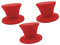 Juego de 3 botones universales de repuesto para tapa de cacerola, resistente al calor, tapa de cacerola (rojo)