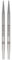KnitPro K36175 Nadel Tipps, Edelstahl, Silber, 10cm, 4mm, 2 Count