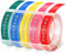 Phomemo Prägeband Kompatibel mit Omega Etikettenband Ersatz für 3D Etikettenband 9mm für Omega S0717930 Junior Etikettiergerät Prägegerät(Weiß auf Rot|Blau|Gelb|Rosa|Seegrün, 5 Stück)