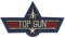 Fat-catz-copy-catz Small U.S. Air Force Top Gun Embroidered Patch Badge Iron or Sew on Patch 8cm x 5cm