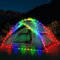 Wasserdichtes Outdoor-Camping-Zeltlicht, 17 Farben, 7 Blinkmodi, LED-Deko-Lichter, batteriebetrieben, Campingzelt-Lichterkette für Nacht-Camping, Wohnmobil (Zelt nicht im Lieferumfang enthalten)