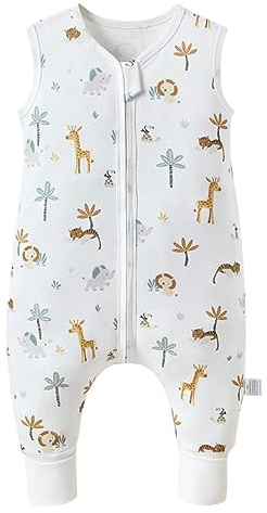 Fairy Baby schlafsack mit füßen 1 Tog Baumwolle Schlafsack Baby ganzjahres schlafsack mit beinen kleinkind Schlafanzug für Jungen und Mädchen