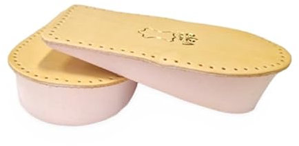 Vaya Medical Nivello Orthopädische Fersenerhöhung 5 mm Einlagen Fersenanhebung Für Schuhe Aus Schaflederhaut Fersenkissen Orthopädischer Keil Schuheinlagen Einlegesohlen 1 Paar Braun 35-37