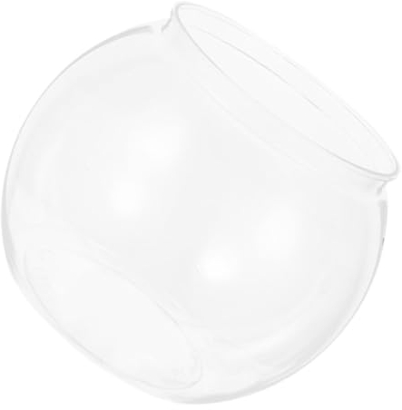 FONDOTIN Kleiner Transparenter Plastikfischbehälter Bruchsicheres Aquarium Für Goldfische Und Kleine Fische Für Schreibtischdekoration Und Leicht Zu Reinigen