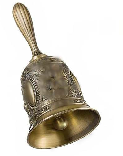 CHUANGOU Handglocke Tischglocke，Hand Glocke Rezeptionsklingel，für Restaurant,Hotel,Geschäfte,Service Glocke,Training von Haustieren.（Bronze）