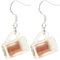 WRITWAA 1pair Creative Beer Mug Earring Clips Stylish Resin Ear Accessories for Parties Non-pierced Ear Jewelry Unique for Friends Family Elegant Design