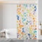 Alishomtll Duschvorhang 180x200cm, Wasserabweisend Antischimmel Beschwerter Saum Textil Polyester Waschbar Stoff Badevorhang für Badewanne Badezimmer, Kinder Duschvorhang mit Duschvorhangringe