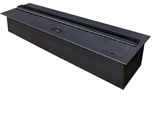 Camino Elettrico Caminetto Elettrico da Incasso con Fiamma LED Realistica, Caminetto Elettrico Silenzioso, Colore Fiamma Regolabile, Touch Screen, Telecomando, Installazione Facile Camino(800mm)