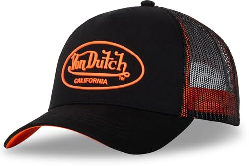 Von Dutch Trucker Cap CB Dom/0 Black Orange Schwarz Orange, Size:OneSize