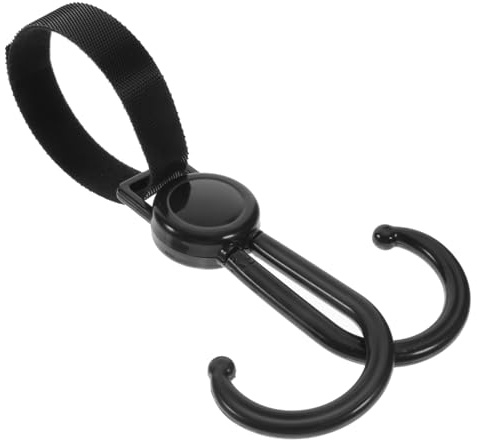 UPKOCH 5stücke Shopping Trolley Hook Doppelhaken Für Kinderwagen Praktischer Haken Für Taschen Und Zubehör Robuste Tragkraft Für Einkäufe Und Spielzeug Einfache Montage Und