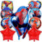 Cartoon Folienballon 74 x 50cm, 9 Luftballon Dekoration zum Kindergeburtstag, Cartoon Party Folienballon, Luftballon Helium Geeignet für Geburtstag Party Dekoration