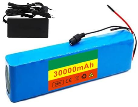 Batterie Lithium-Ion 36V 30ah for vélo électrique 10S3P, avec chargeur, for vélo électrique Scoote(T)