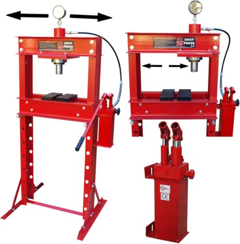 Carmax Pressa da officina 30T idraulica con 2 pompe idrauliche pressa per telaio 30000 kg