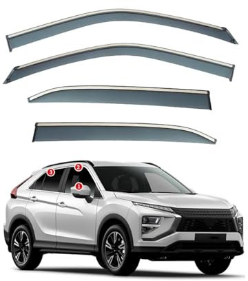 Windabweiser Für Eclipse Für Cross 2018-2023 Car Comfort Windabweiser Windabweiser Regenabweiser Rauchabweiser