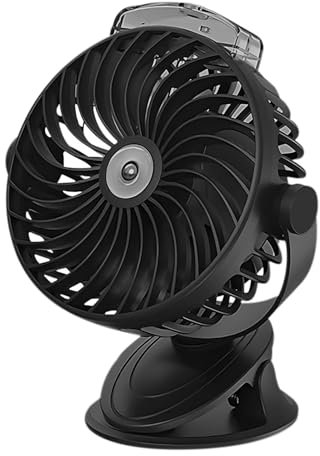 AngLink Tragbarer Clip-Ventilator, USB Mini-Ventilator mit 5-Geschwindigkeitsregulierung, Leiser Tischventilator für Zuhause, Büro & Reisen – Kompakt und Energiesparend