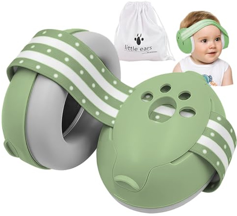 YANKUIRUI Cuffie Antirumore per Neonati e Bambini Piccoli Fino a 36 Mesi, Protettori Acustici per Neonati, Previene i Danni dell’udito, Migliora il Sonno in Viaggio