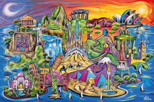 Ravensburger Puzzle 12001825 - Schätze der Welt - Die berühmtesten Sehenswürdigkeiten als 3000 Teile Puzzle, für Puzzle-Fans ab 14 Jahren