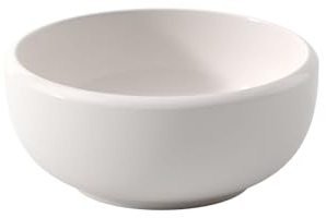 Villeroy & Boch like. by With Love Dipschale, Maße: ca. 8 x 8 x 3,5cm, Weiß mit rotem Aquarelldekor, Spülmaschinenfest & Mikrowellensicher, Herzmotiv, Dekorative Dipschale, Premium Porzellan