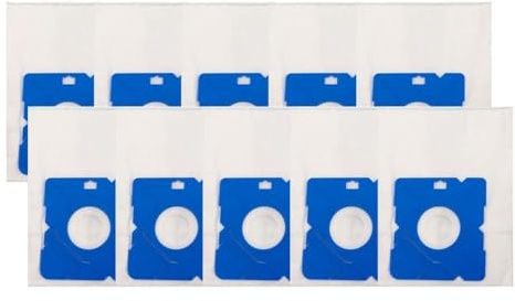 JoyousMall Staubsaugerbeutel, kompatibel mit Koenic KVC 3221 A, für Severin BC 7040, Hoogo B3+, Quigg VC23-G, Meltblown-Filter-Ersatz, 10 Stück