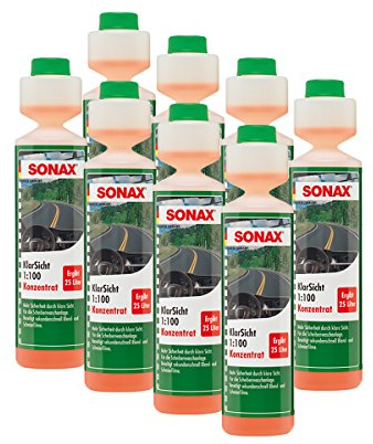 SONAX 8X 03711410 KlarSicht 1:100 Konzentrat ScheibenReiniger 250ml