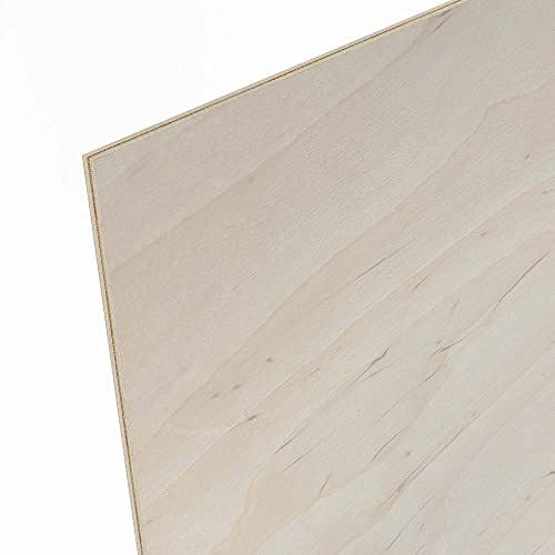 4mm Birkensperrholz Platte 21x30 cm (A4) Qualität B/BB IF20