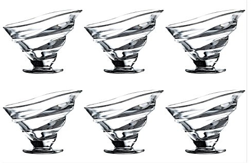 Set of 6 - La Rochère Circee Low Ice Cream Coupe/Bowl - 250ml - Made In France