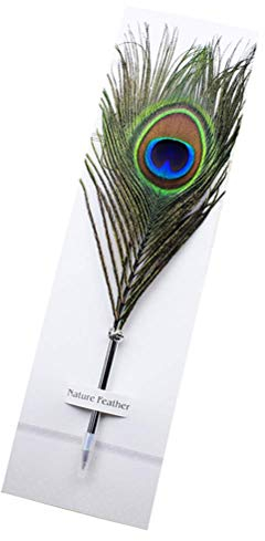Kugelschreiber mit Pfauenfedern, schwarze Tinte, natürliche Federkiel-Kugelschreiber für Kinder, Schule, Schreiben, Unterschriften, Geburtstag, Hochzeit, Geschenk