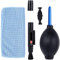 3 in 1 Kit Pulizia Lenti Fotocamera per Fotocamera DSLR Canon Nikon Sony, Soffiatore, Pennello di Pulizia, Penna Pulente