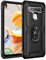 Jierich Hülle für LG K41S/LG K51S Hülle Outdoor,stoßfeste Dual-Layer-Rüstung [Kompatible Magnetische Autohalterung] Schutzhülle für LG K41S/LG K51S-Schwarz