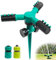 Gartensprenger, 360°Garten Sprinkler 3-Arm Rotierendes Gartenbewässerung Rasensprenger Sprenger Garten Verstellbarer Sprinklerkopf Wasser Sprenger für Rasen, Pflanzen, Garten,Blumen, Gemüse