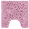 PANA® Chenille WC Vorleger mit U-Ausschnitt für Klo (45x45 cm) • Rutschfester Klo Vorleger mit Ausschnitt • Badezimmer-Teppich Toilette • Bad-Vorleger waschbar • Farbe: Rosa