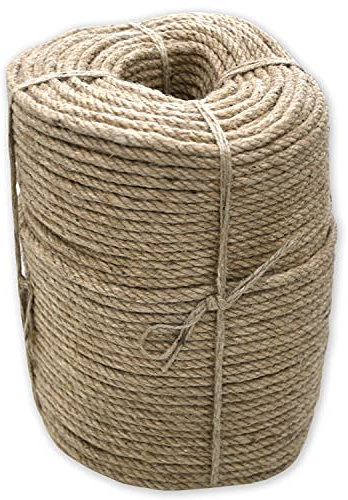 Nurtextil24 Sisalseil für Kratzbaum 8mm (20 Meter) Juteseil Natur Seil Mehrzweckseil Jute Sisal Schnur Kratzbaumseil