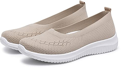 Minjet Zapatos Casuales para Caminar para Mujer Zapatillas sin Cordones Transpirable Ligero Fitness Sneakers
