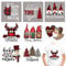 8 Bögen Weihnachts-Aufkleber zum Aufbügeln, niedliche Wärmetransfer-Vinyl-Aufkleber, bunt, Weihnachtsmann, Elch, Applikationen für Kleidung, Design, Kissenbezüge, T-Shirts, Jacken
