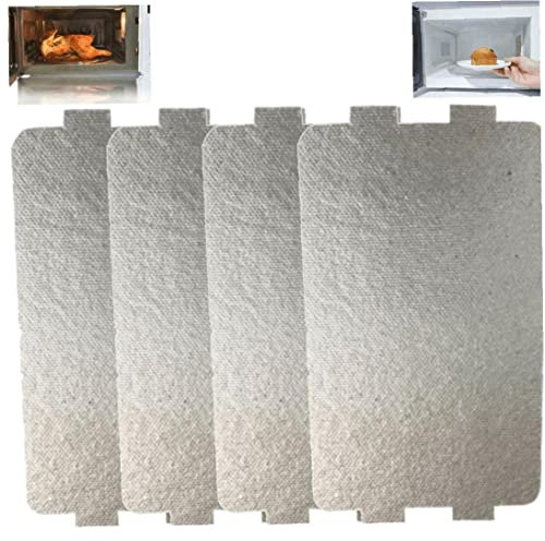 Ppmter 4 pièces Couverture de Guide d'ondes Feuilles de plaques de mica universelles pour Four à Micro-Ondes réparation pièce de Rechange Accessoires d'isolation Thermique épais