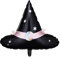 Folienballon Hexenhut 60x48cm Helium Luftballon Partyballon Kindergeburtstag Ballon Deko Partydeko