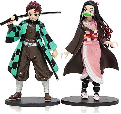 IFHDO Figuren, 2 Stück Anime Figur Model Cake Topper Figure Collection,Modellfiguren Kunstwerk Schreibtisch Dekoration Actionfigur für Kinder Spielzeugpuppe Geschenk