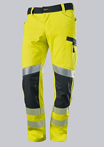 BP 2043-847-6656 Arbeitshose für Herren, 85.5% Polyester/12% Baumwolle/2.5% Elastolefin, Warngelb/Anthrazit, 3D Schnitt - ergonomische Passform, Größe 50l