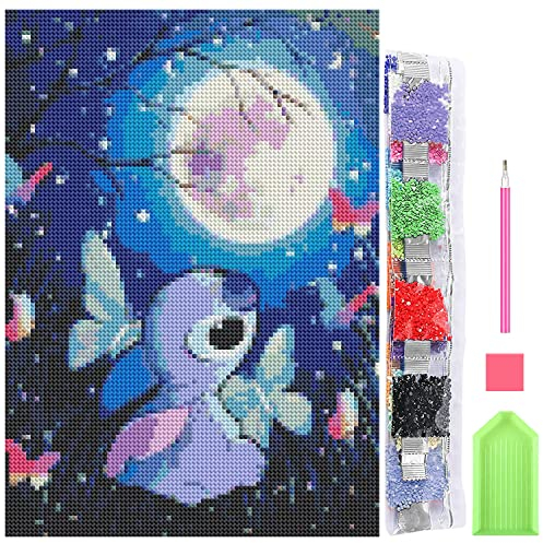 PSIMET 5D DIY Diamond Art Painting Kit Vollbohrer, 30 x 40 cm Diamond Painting Bunt, Diamant-kreuzstich für Kinder Erwachsene Home Wanddekoration