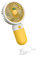 Emiif 500mAh Portable Hand-held Fan 3 Speed Small Desk Fan Cooler Cooling USB Rechargeable Travel/Outdoor/Office(Pineapple - Yellow)