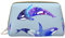 Orca Killer Wal Leder Kosmetiktasche Handtasche Kleine Tasche Geldbörse Reißverschluss Federmäppchen Toilettenartikel Organizer Aufbewahrung Beauty Ma, farbe, 5.0cm*10.5cm*20.5cm, federmäppchen
