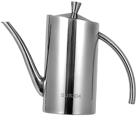 ULDIGI 1 Pc Pot à Huile En Acier Inoxydable Boîte De Sauce Soja De Cuisine Verseur De Vinaigre En Métal Huilier Vinaigrier En Inox Olive Inox Bidon D'huile De Condiments Biseau