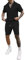 Herren Sommer Sportanzug 2 Teiliges Outfit Sport Set Kurzarm T-Shirts Kurze Hose Männer Business Polo Hemd Mit Revers Mode Sporthose Freizeitanzug B-Black XXL