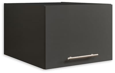 LAUNDREEZY Schrankaufsatz für Waschmaschinenschrank, Anthrazit - Aufsatzschrank für zusätzlichen Stauraum in der Waschküche - 50 x 38 x 67,5 cm (B/H/T)